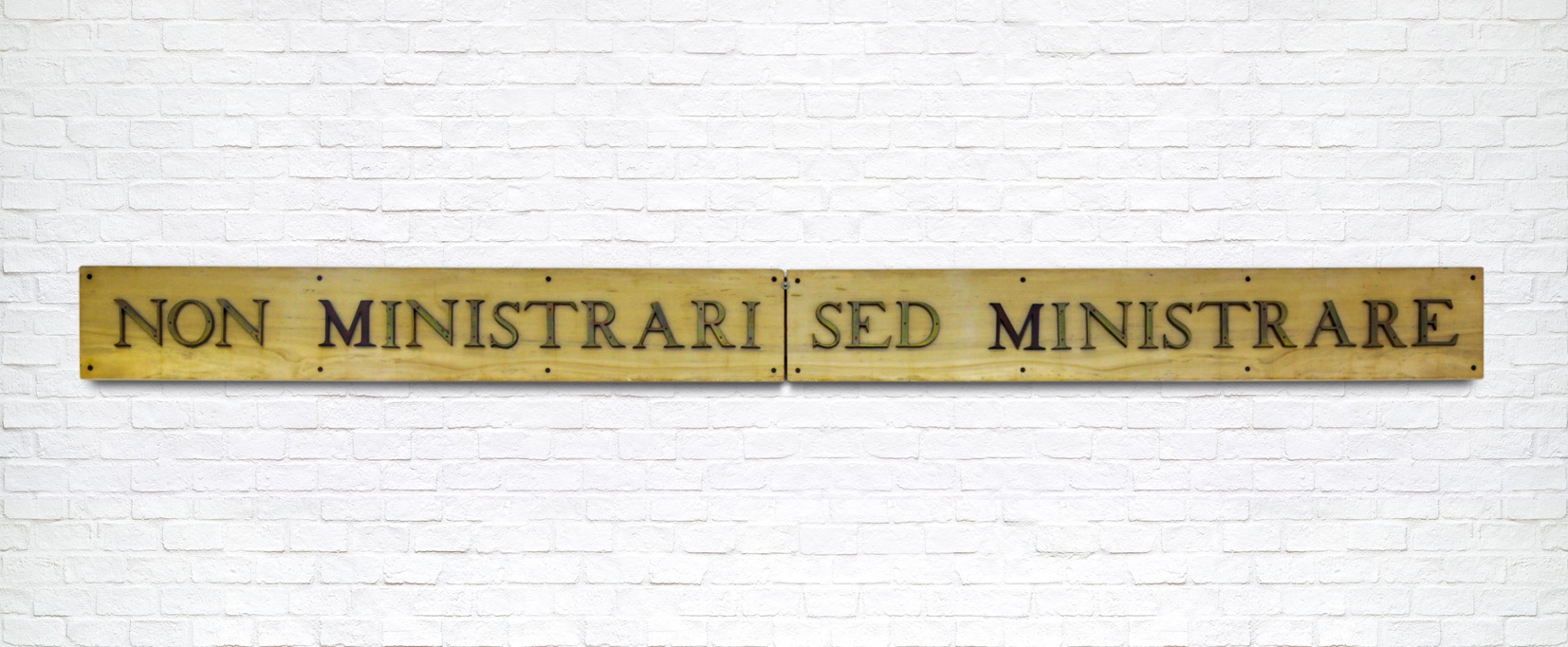 non ministrari sed ministrare